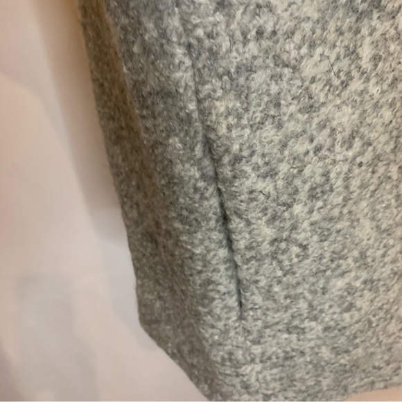 Forever 21 Gray Wool Blend Boucle Cocoon Car Coat Size M - Picture 5 of 8